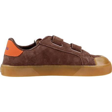 Baskets garçon à scratch Marron 1 - vertbaudet enfant 