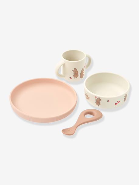 Coffret repas Vivi - bleu foncé+bleu pâle+écru+rose pâle+rose poudré+vert d'eau 8 - vertbaudet enfant 