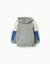 Sweat en coton avec capuche Vert 2 - vertbaudet enfant 