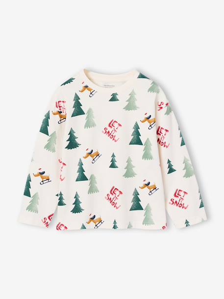 T-shirt manches longues garçon écru 1 - vertbaudet enfant 