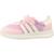 Baskets fille modèle run 70s à scratch Rose lila 2 - vertbaudet enfant 