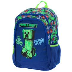 -Sac à dos primaire minecraft 42 cm 2 compartiments