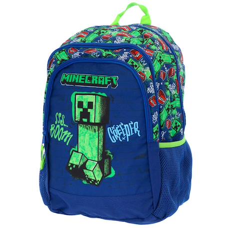 Garçon-Accessoires-Sac à dos primaire minecraft 42 cm 2 compartiments