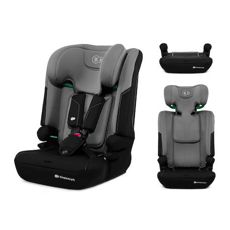 Siège auto Kinderkraft I-COMFY i-Size 76-150 cm évolutif 3 en 1 sans isofix Noir Gris+Noir+Rosa 1 - vertbaudet enfant 