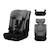Siège auto Kinderkraft I-COMFY i-Size 76-150 cm évolutif 3 en 1 sans isofix Noir Gris+Noir+Rosa 1 - vertbaudet enfant 