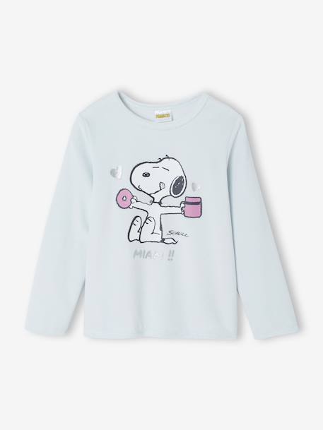 Pyjama enfant fille Snoopy gris chiné 2 - vertbaudet enfant 