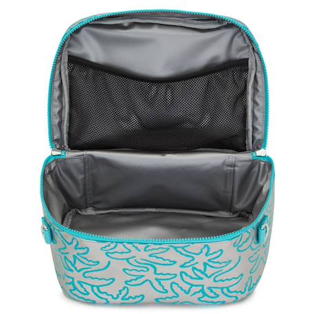 Sac repas kipling miyo 25 cm - sac goûter Bleu chiné+Bleu turquoise+Gris 7 - vertbaudet enfant 
