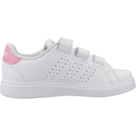Baskets fille à scratch Blanc 1 - vertbaudet enfant 