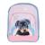 Sac à dos fille motif chiot - piping pailleté Rose clair 1 - vertbaudet enfant 