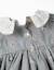 Robe en coton à motif vichy et imprimé floral Bleu foncé 4 - vertbaudet enfant 