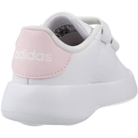 Baskets fille à scratch Blanc white 3 - vertbaudet enfant 