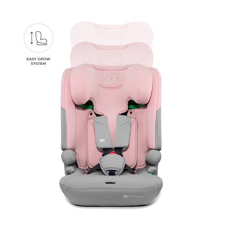 Siège auto Kinderkraft I-COMFY i-Size 76-150 cm évolutif 3 en 1 sans isofix Noir Gris+Noir+Rosa 16 - vertbaudet enfant 