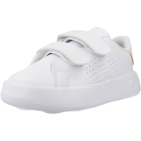 Baskets fille à scratch Blanc white 4 - vertbaudet enfant 