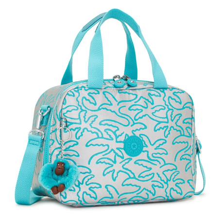 Sac repas kipling miyo 25 cm - sac goûter Bleu chiné+Bleu turquoise+Gris 6 - vertbaudet enfant 