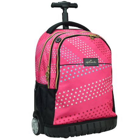 Sac à dos à roulettes 48 cm hallmark Multicolore+Or+Rose 9 - vertbaudet enfant 
