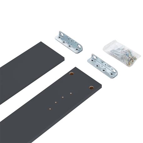 Kit de transformation du lit bébé en lit junior Anthracite+Blanc+Gris clair 2 - vertbaudet enfant 