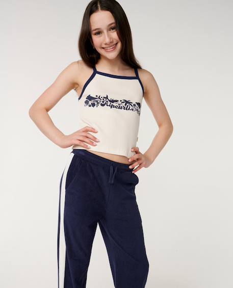 Pantalon fille costa del sol terry Navy 6 - vertbaudet enfant 