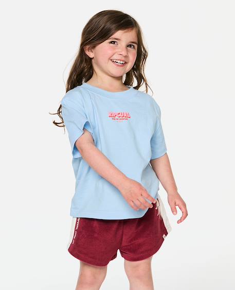 T-shirt fille the road trip Sky blue 1 - vertbaudet enfant 