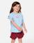 T-shirt fille the road trip Sky blue 1 - vertbaudet enfant 