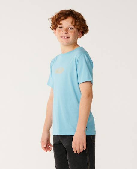 T-shirt garçon surf shack art Bone+Washed black+Wave pool 14 - vertbaudet enfant 
