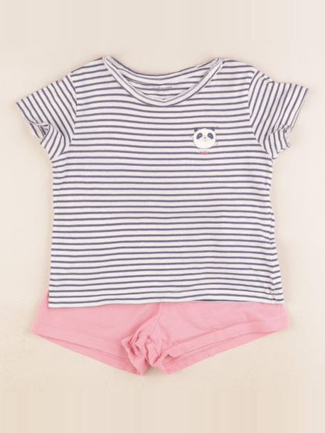 Pyjama coton - 3 ans Bleu, rose 1 - vertbaudet enfant 