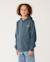 Sweat à capuche garçon air shred Pine night+Vintage white 2 - vertbaudet enfant 