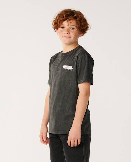 T-shirt garçon surf shack wash Washed black 2 - vertbaudet enfant 