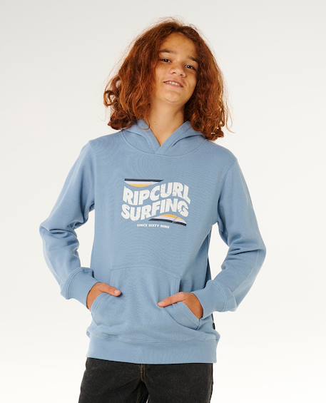 Sweat à capuche garçon streamline Denim délavé 5 - vertbaudet enfant 