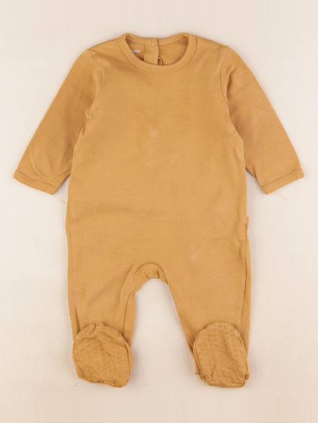 Pyjama velours - 9 mois Marron 1 - vertbaudet enfant 
