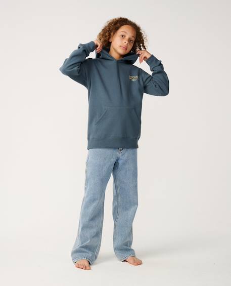 Sweat à capuche garçon air shred Pine night+Vintage white 4 - vertbaudet enfant 