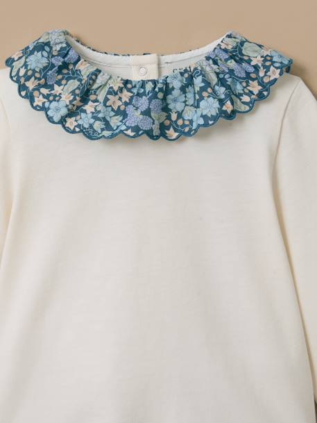 T-shirt col tissu liberty bébé Liberty berry harvest 2 - vertbaudet enfant 