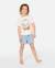 T-shirt fille surf vista Bone+Bright pink 3 - vertbaudet enfant 