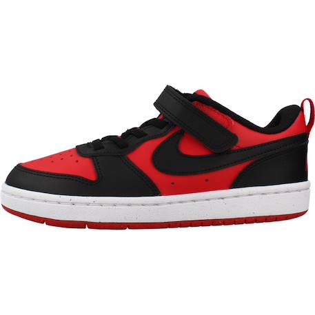 Baskets garçon court borough low recraft Blanc+Noir+Rouge+Rouge 600 14 - vertbaudet enfant 