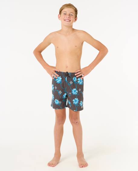 Short de bain volley surf revival floral garçon Black 4 - vertbaudet enfant 