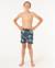 Short de bain volley surf revival floral garçon Black 4 - vertbaudet enfant 