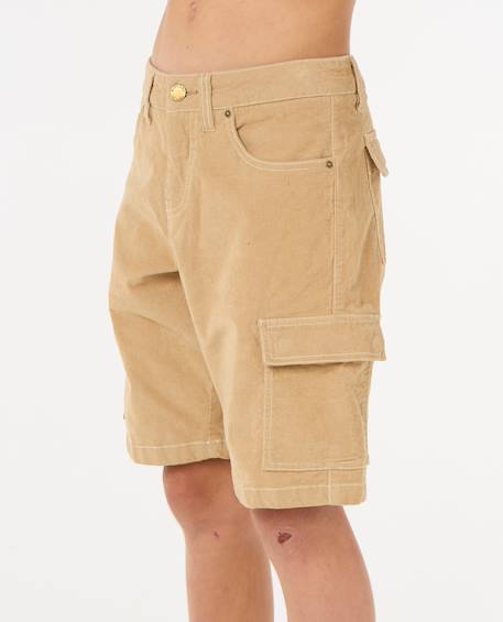 Short classic surf cord cargo garçon Khaki 5 - vertbaudet enfant 