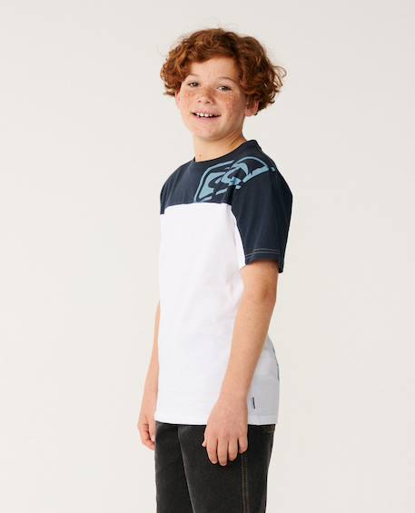 T-shirt garçon archive thrashed panel White 2 - vertbaudet enfant 