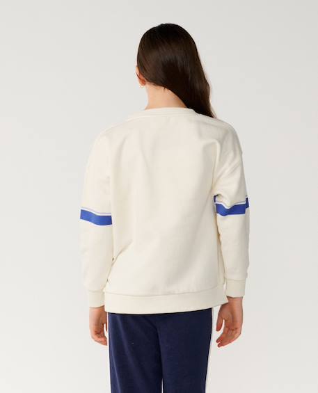 Sweat col rond archive dolphin fille Bone+Dark plum 3 - vertbaudet enfant 