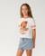 T-shirt fille surf culture crop Bone 2 - vertbaudet enfant 