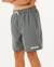 Short de bain boardshort volley enfant streamline offset Argile cuite+Mousse 8 - vertbaudet enfant 