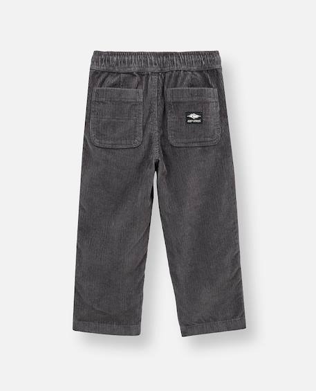 Pantalon surf cord - garçon Washed black 3 - vertbaudet enfant 