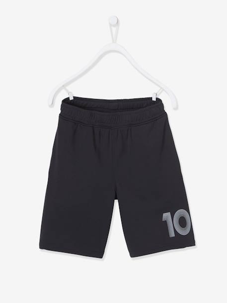 Short de sport garçon Numéro 10 en matière technique MARINE+noir 5 - vertbaudet enfant 