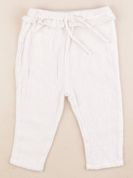 Pantalon - 18 mois Blanc 1 - vertbaudet enfant 