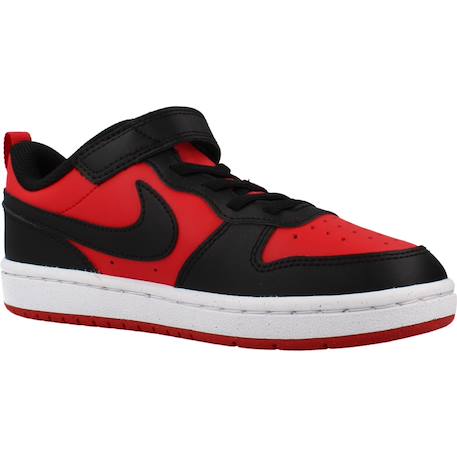 Baskets garçon court borough low recraft Blanc+Noir+Rouge+Rouge 600 17 - vertbaudet enfant 