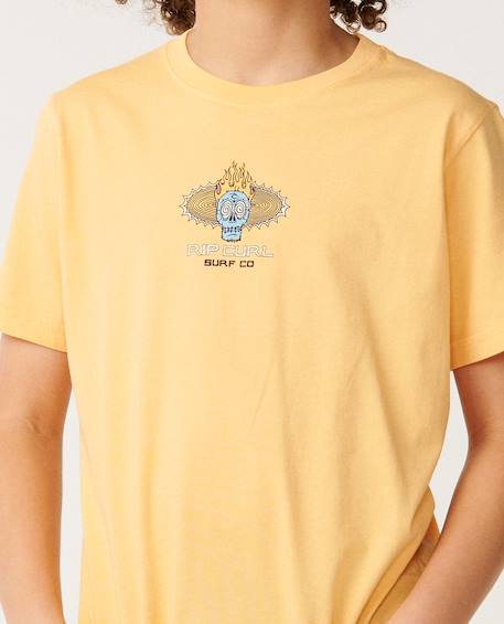 T-shirt garçon new cosmic skull Orange+Os 5 - vertbaudet enfant 
