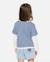 T-shirt fille road trip stripe Sky blue 2 - vertbaudet enfant 