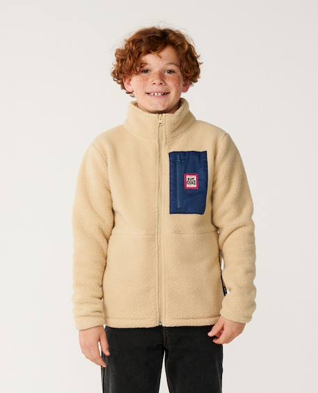 Polaire garçon streamline Khaki sand 1 - vertbaudet enfant 