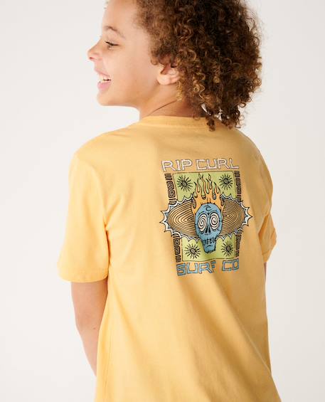 T-shirt garçon new cosmic skull Orange+Os 6 - vertbaudet enfant 