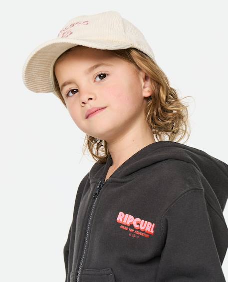 Sweat zippé à capuche fille road trip Washed black 4 - vertbaudet enfant 