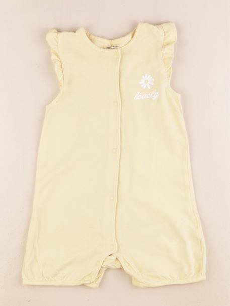Pyjama coton - 24 mois Jaune 1 - vertbaudet enfant 
